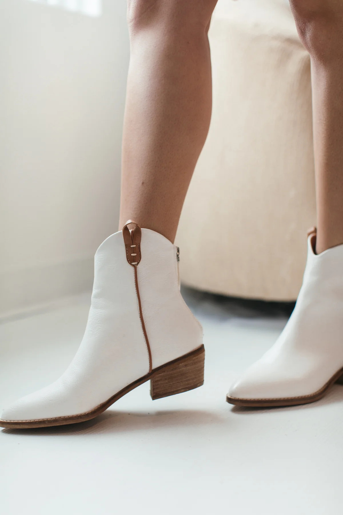 Amelia White Booties | The Post