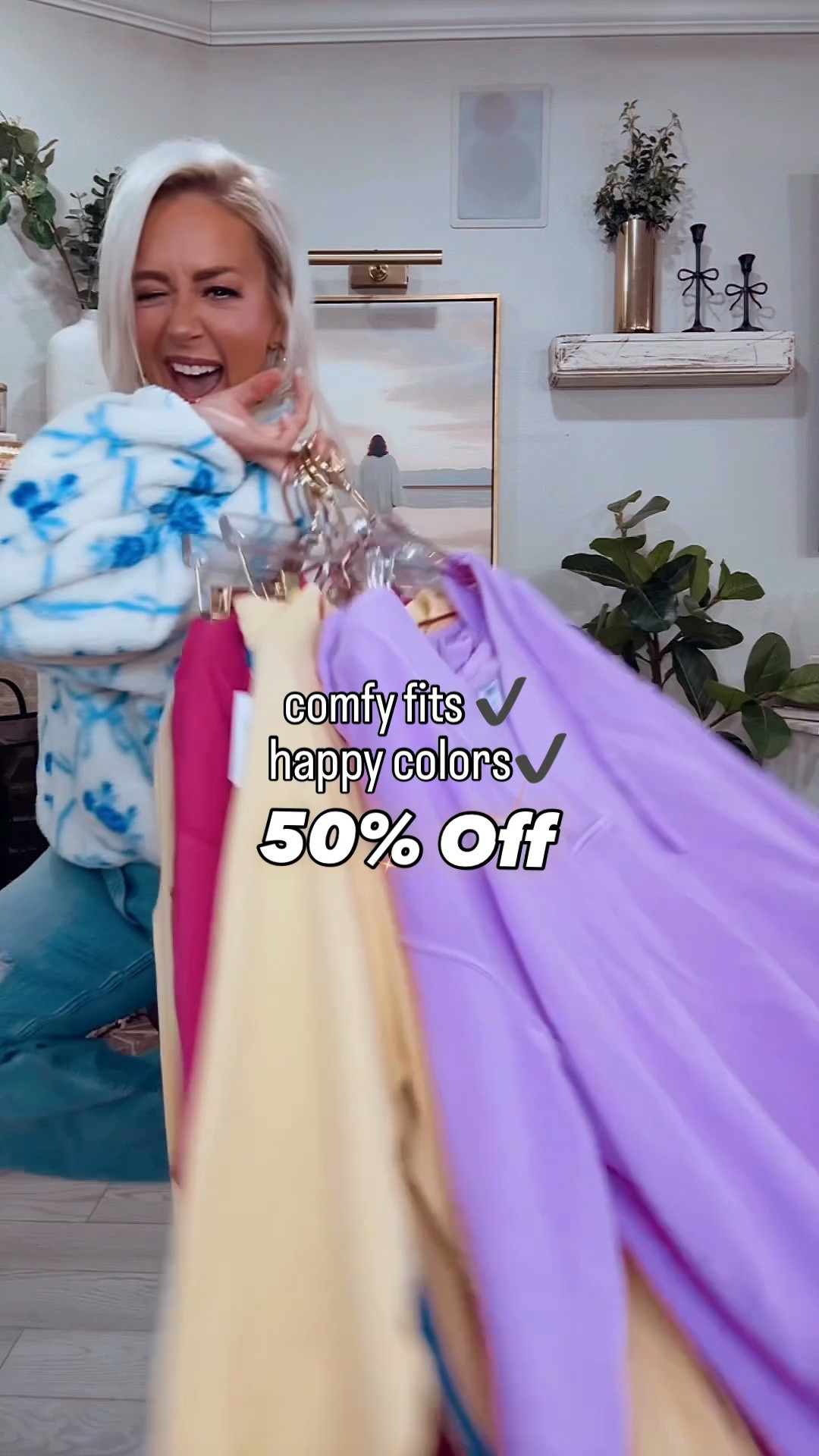 50% off all loungewear and comfies sitewide! 
Size small in everything 
Size medium in oversized shirts 

#LTKTravel #LTKValentine #LTKSeasonal