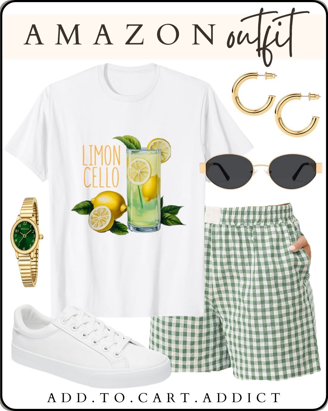 Cute and casual limoncello graphic tee outfit! Casual summer outfit, women’s boxer shirt outfit idea, comfy summer outfit 