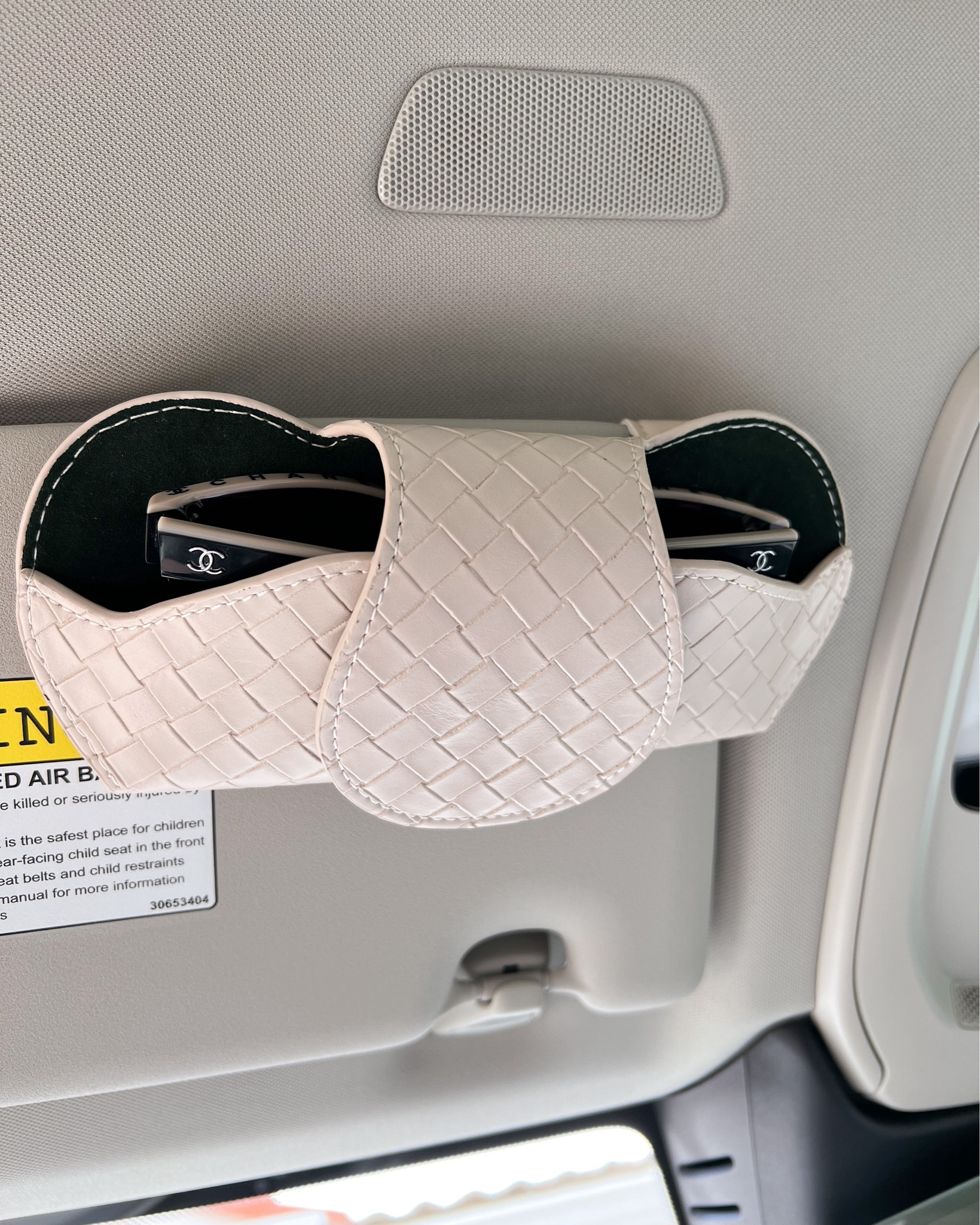 Chic Sunglass holder for your car visor! Love the neutral color and woven design! 

Car essentials, amazon finds, new car must haves, car organization, auto finds, neutral, Chanel sunglasses, fancythingsblog 

#LTKFindsUnder100 #LTKTravel #LTKFindsUnder50