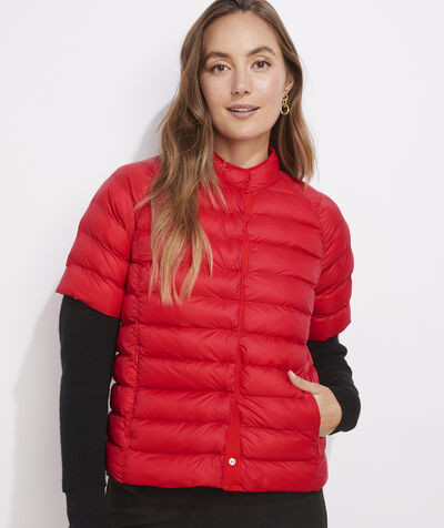 Short-Sleeve Puffer Coat | vineyard vines