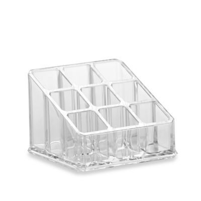 Home Basics Small Cosmetic Organizer in Clear | Bed Bath & Beyond