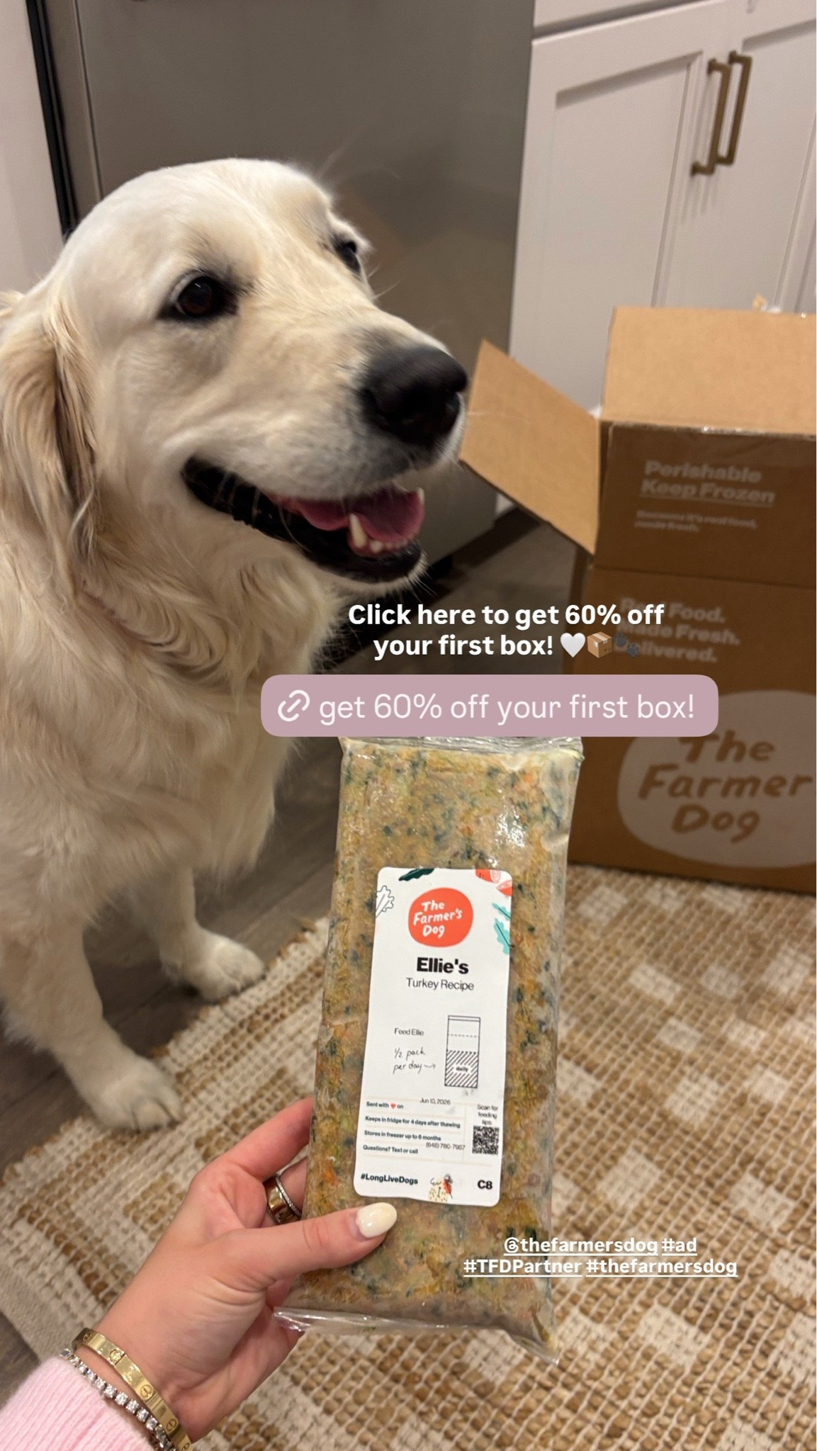 #ad One thing we’ve been loving lately 🐶🤍I’ve been feeding Ellie @thefarmersdog , and I love that her plan is personalized to her and made with real food you can actually see. It’s become one of our favorite daily routines! Use my link below to get 60% off your first box! 
@shop.LTK #liketkit #TFDPartner #thefarmersdog