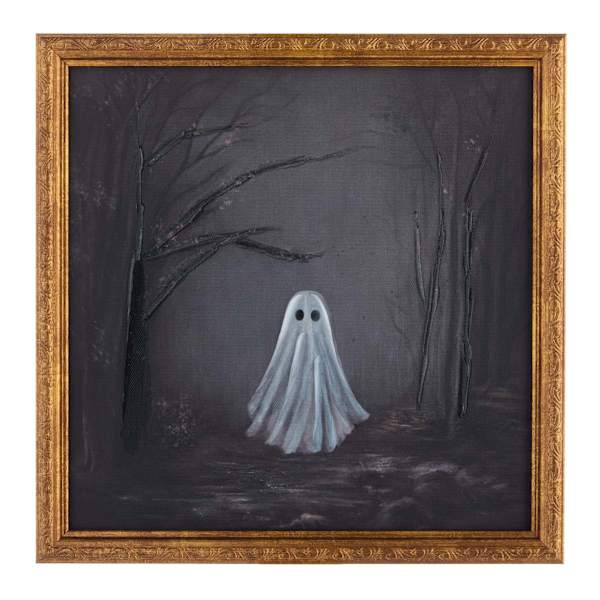 Framed Moody Ghost Wall Décor, 12" | At Home