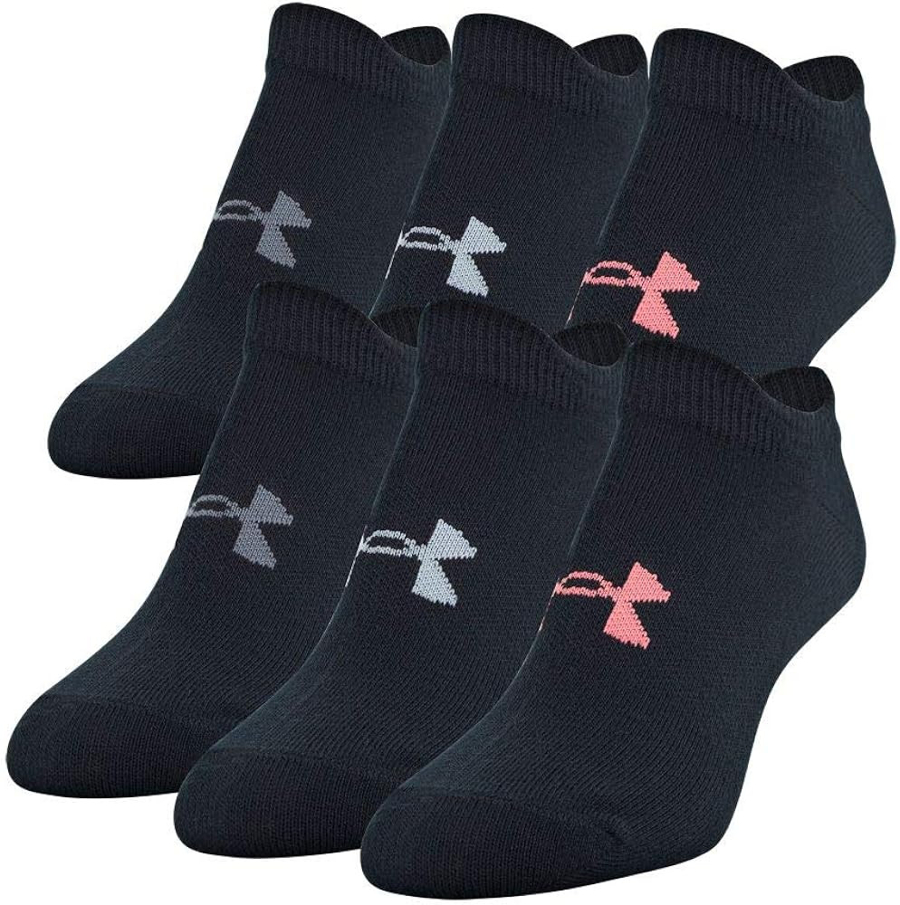 Under Armour Women's Essential 2.0 No Show Socks, 6-Pairs | Amazon (US)
