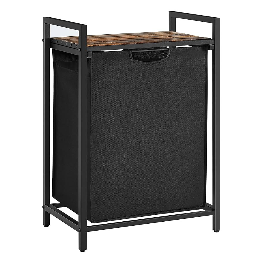 VASAGLE Laundry Hamper, Laundry Basket, Laundry Sorter with A Pull-Out and Removable Bag, Shelf, ... | Amazon (US)
