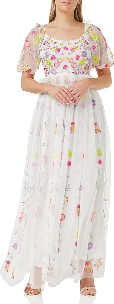 Frock and Frill Women's Floral Embroidered Dress Special Occasion | Amazon (UK)