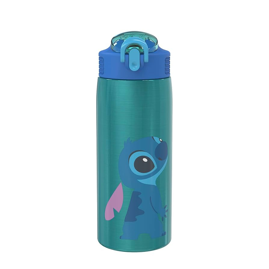 Zak Designs Disney Lilo and Stitch Water Bottle for Travel and At Home, 19 oz Vacuum Insulated St... | Amazon (US)