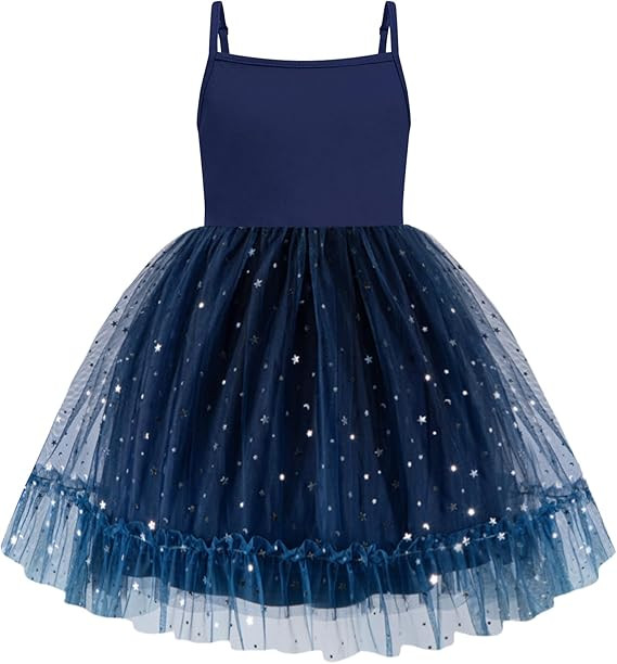 Arshiner Toddler Girls Tulle Dress Rainbow Tutu Birthday Party Princess Dresses Ruffle Hem Cami D... | Amazon (US)