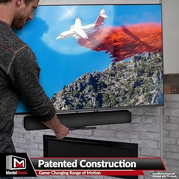 MantelMount MM700 Premier Fireplace TV Mount Pull Down Bracket for 50"-90" & 25-115 lb Television... | Amazon (US)