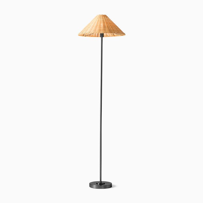 Beatrix Floor Lamp (61") - Wicker Shade | West Elm (US)