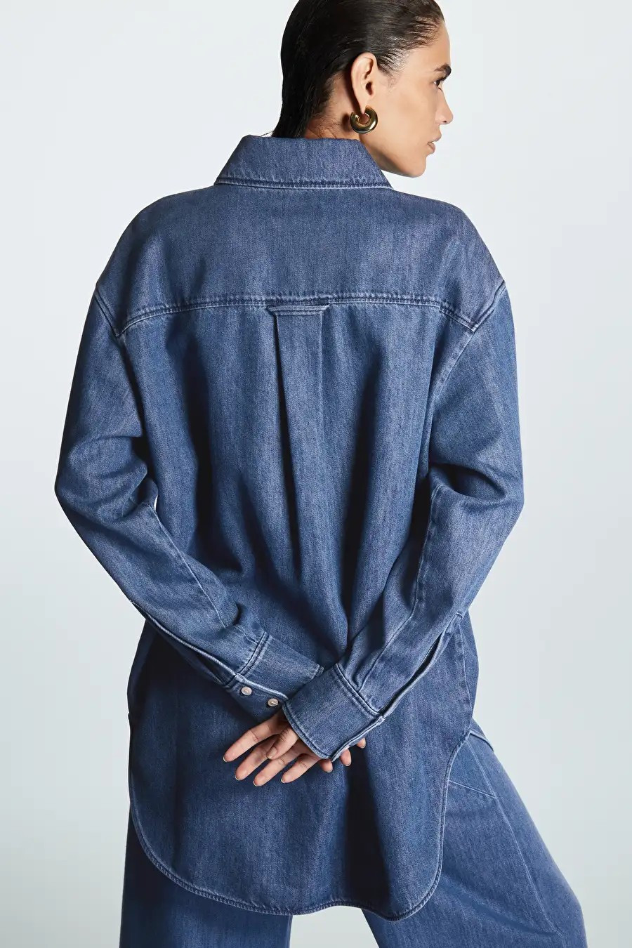 REGULAR-FIT DENIM SHIRT - BLUE - COS | COS UK