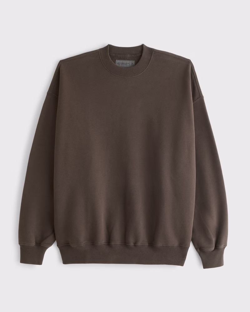 Men's Essential Crew Sweatshirt | Men's Tops | Abercrombie.com | Abercrombie & Fitch (US)