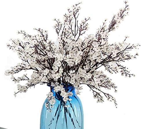 JAKY Global Babys Breath Fabric Cloth Artificial Flowers 6 Bundle European Fake Silk Plants Decor We | Amazon (US)