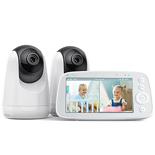 VAVA Baby Monitor with 2 Cameras, Split Screen 720P 5" HD Video Baby Monitor with Camera and Audio,  | Amazon (US)
