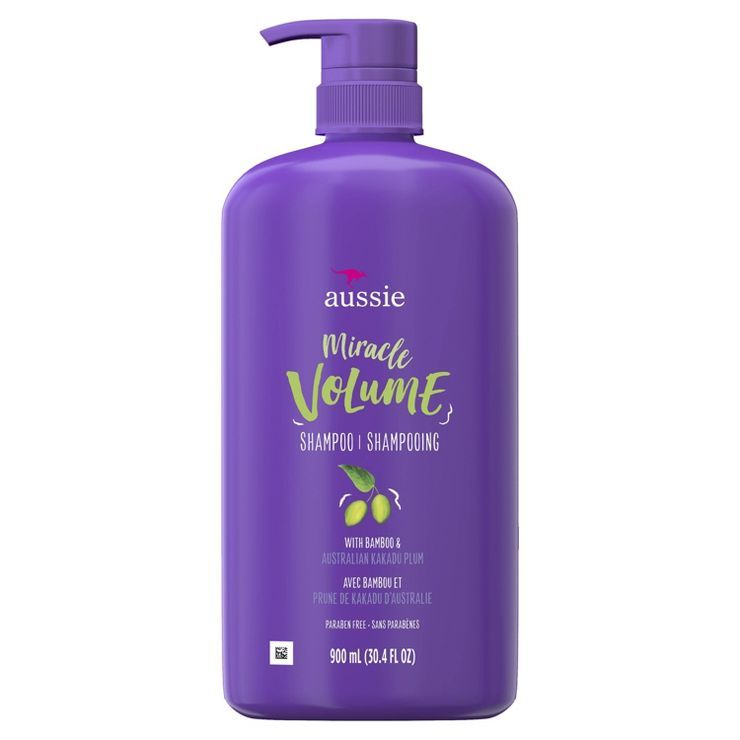 Aussie Paraben-Free Miracle Volume Shampoo with Plum & Bamboo For Fine Hair - 30.4 fl oz | Target