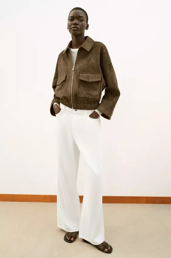 FAUX SUEDE JACKET | Zara UK