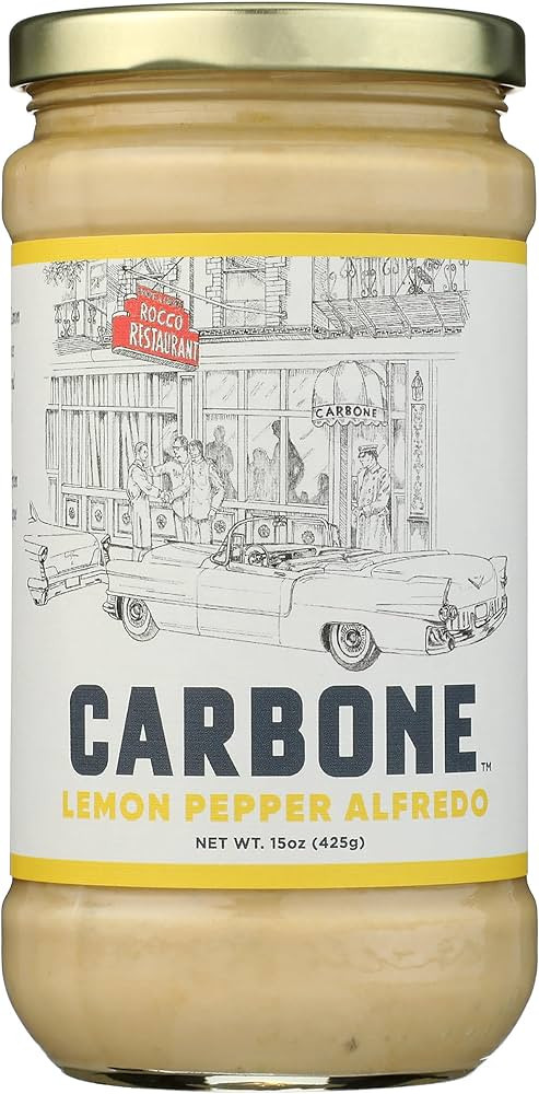 CARBONE Lemon Pepper Alfredo Pasta Sauce, 15 OZ | Amazon (US)