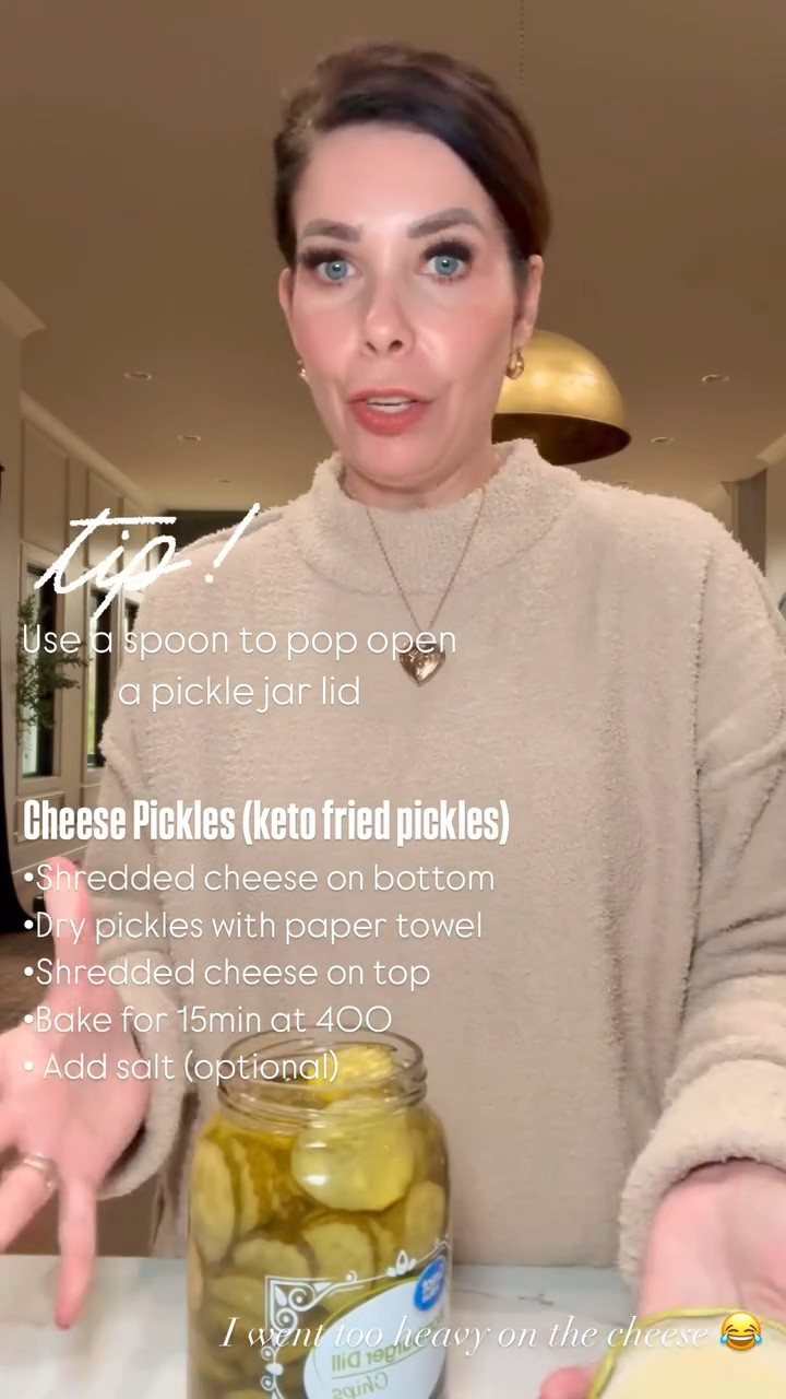 The easiest cheese pickles (keto fried pickles)! Quick, easy + YUMMY snack! 

#easyrecipe



#LTKSeasonal #LTKHome #LTKFindsUnder50