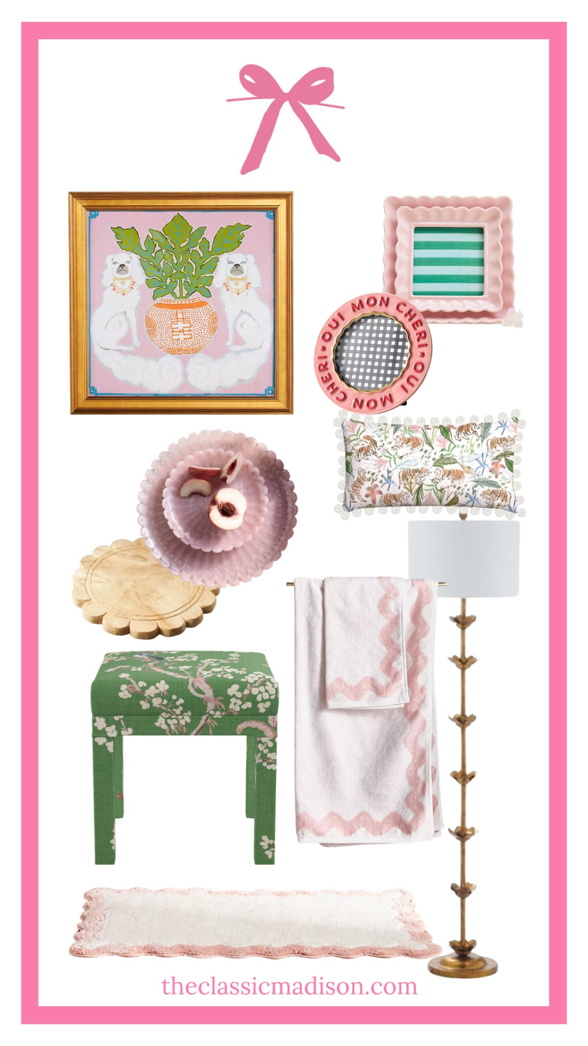 Pink and green grandmillennial home decor 

#LTKhome