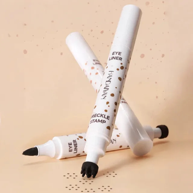 HANDAIYAN - 2-in-1 Freckle Stamp & Liquid Eyeliner Pen - 2 Colors | YesStyle | YesStyle.com