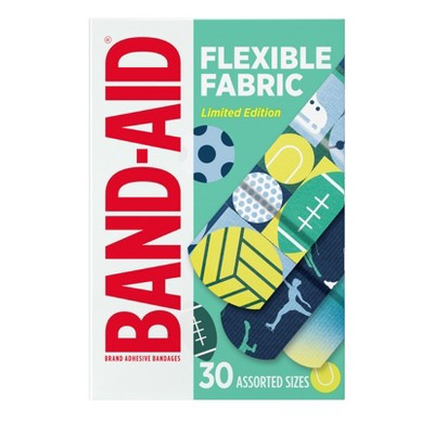 Band-Aid Brand Adhesive Flexible Fabric Bandages - Designer - Assorted - 30ct | Target