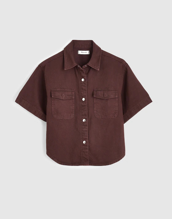 Airy Denim Utility-Pocket Shirt | Madewell