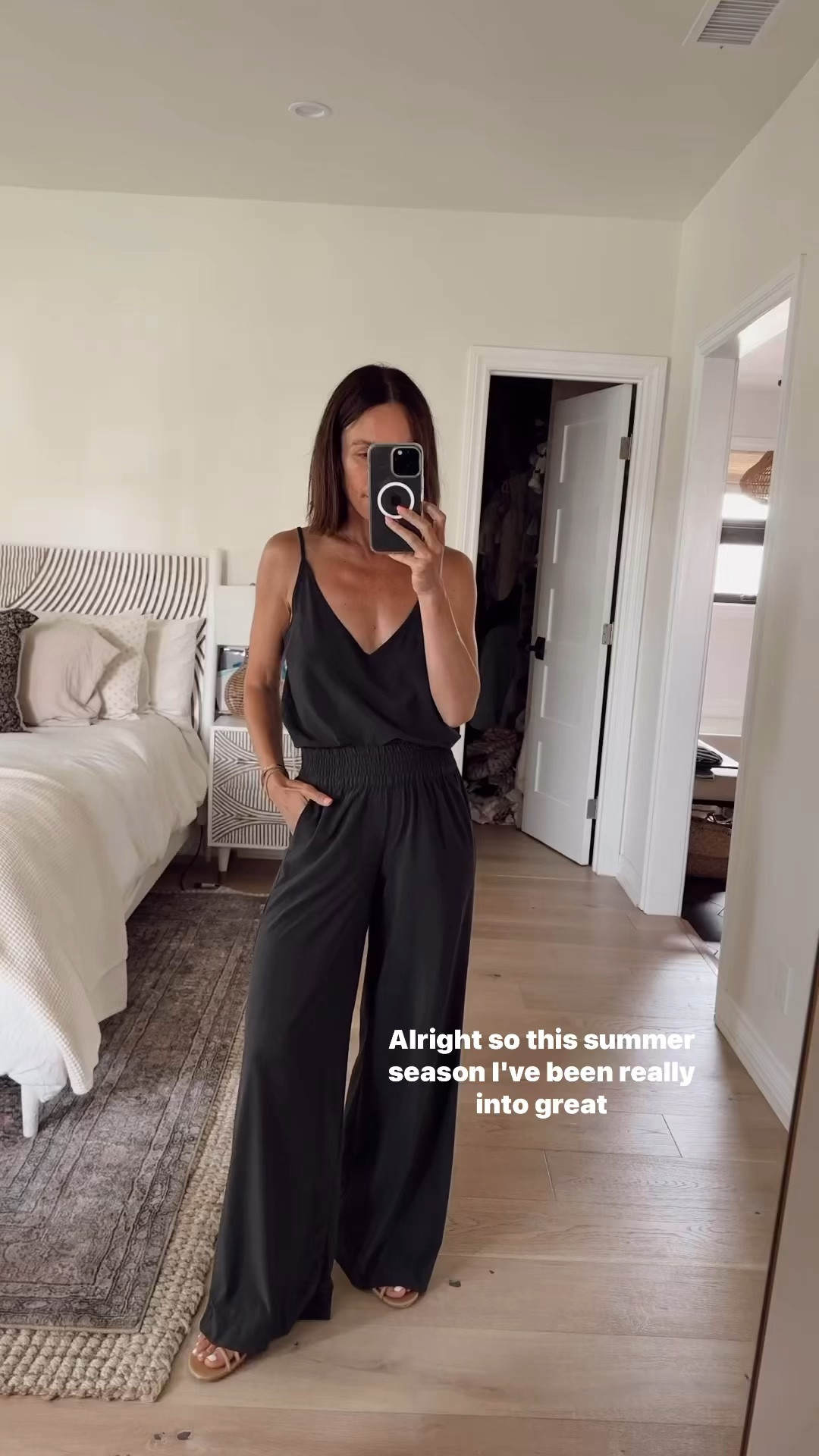 Perfect lightweight pants for summer- didn’t have to hem the length either. 
Wearing an Xs in both pieces 

#LTKOver40