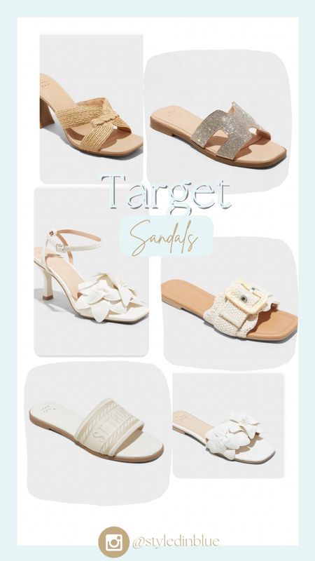 Target sandals, slip on sandals, flower heels, flower sandals, 

#LTKSeasonal #LTKsalealert #LTKfindsunder50