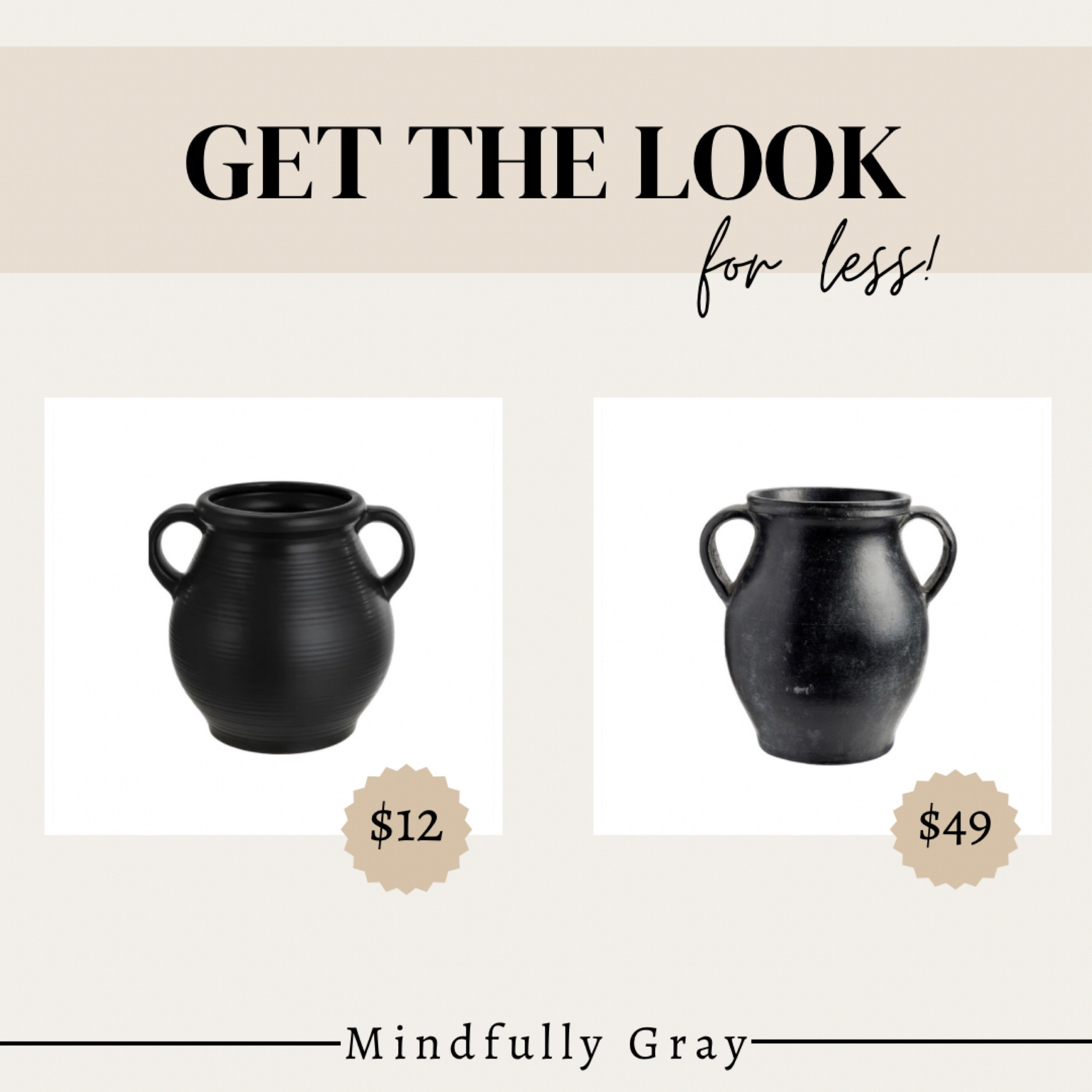 Get the look for less! Black vase 

#LTKhome