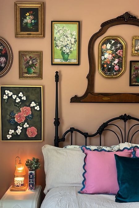 Floral guest bedroom refresh! 
Paint color: Behr Spiced Brandy color matched by Sherwin Williams 


#LTKhome #LTKfindsunder100 #LTKstyletip