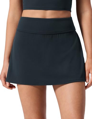 CRZ YOGA High Waisted Pleated Back Tennis Skirts for Women - A-line Front Mini Golf Casual Skort ... | Amazon (US)
