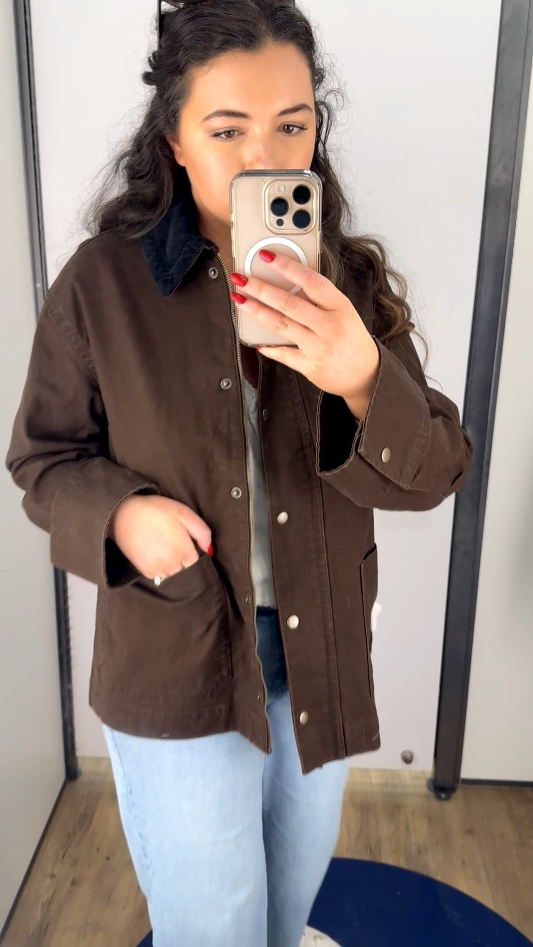 Obsessed with the barn jacket trend this fall so I had to snag this one from Old Navy today!

Wearing a size Medium. The dusty pink color was a close second pick to this brown in-store!

#barnjacket #fallfashion #oldnavy

#LTKSeasonal #LTKMidsize #LTKOver40