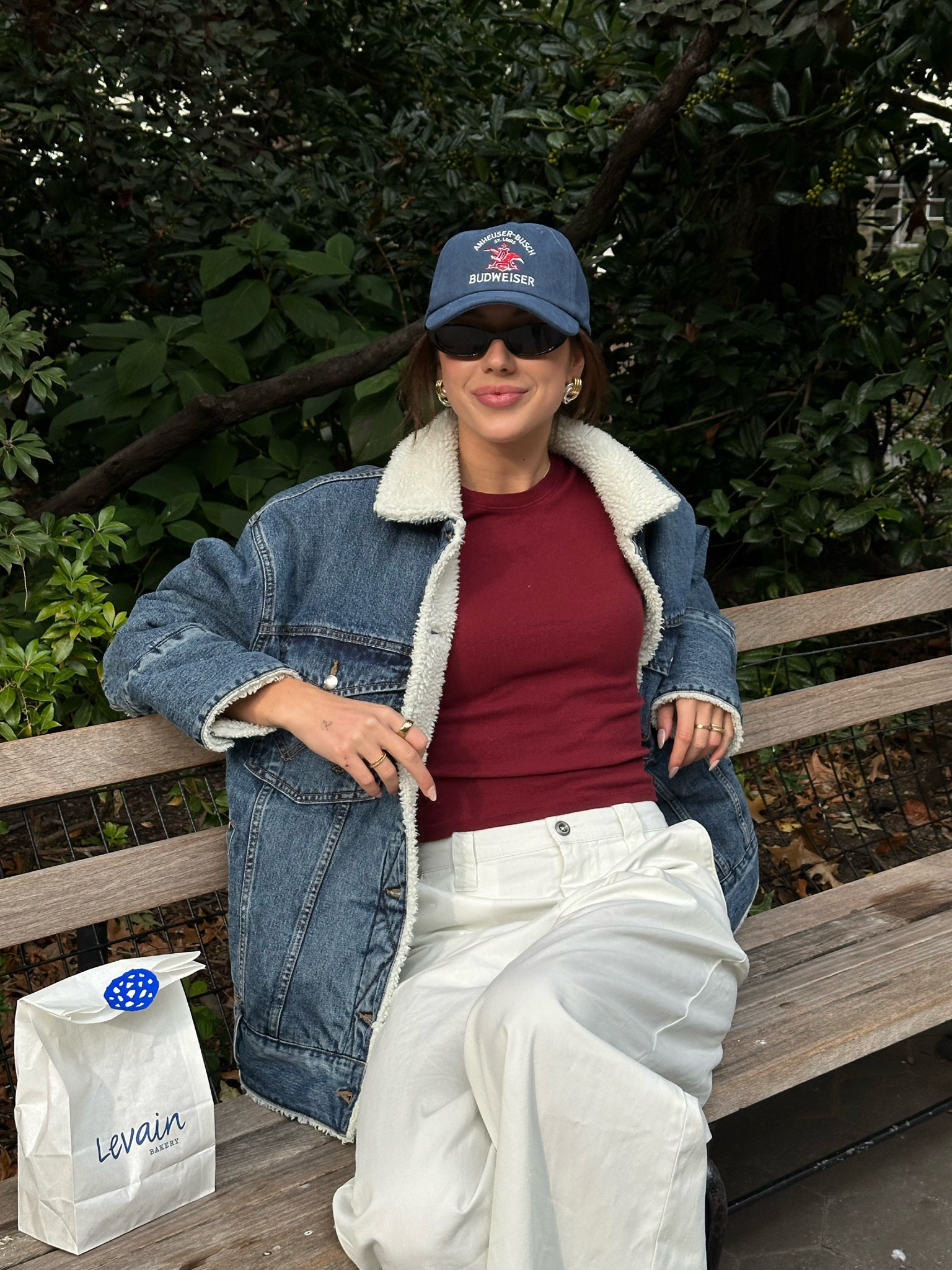 Reversible denim teddy jacket. Wrangler x staud collab sooo good!!! 

#LTKStyleTip #LTKWorkwear #LTKHoliday