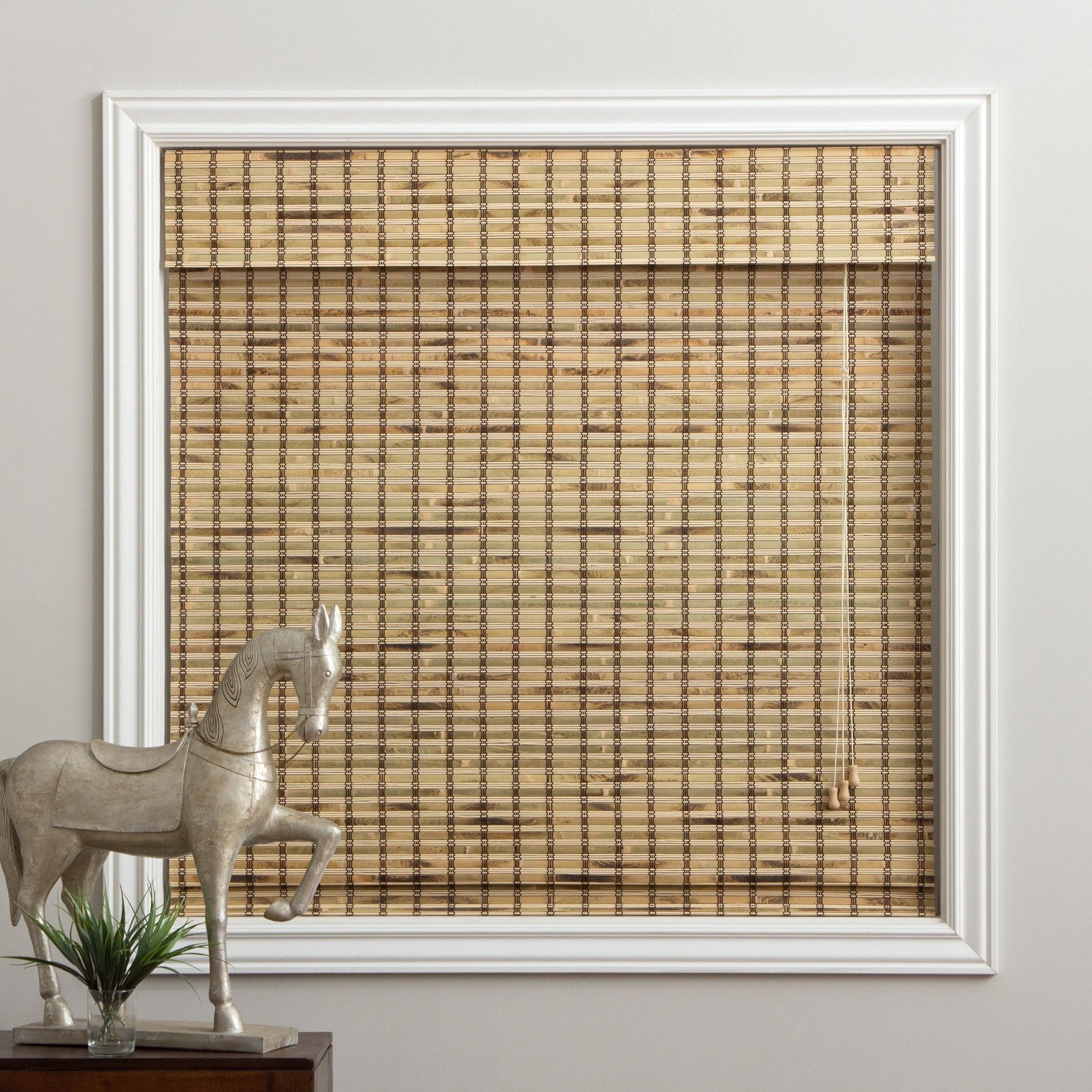 Rustique Bamboo Roman Shade 16 to 74" Wide x 74" Height | Bed Bath & Beyond