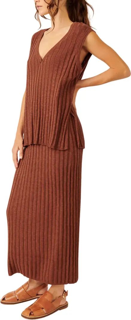 Veda Cotton Blend Sleeveless Sweater & Skirt Set | Nordstrom