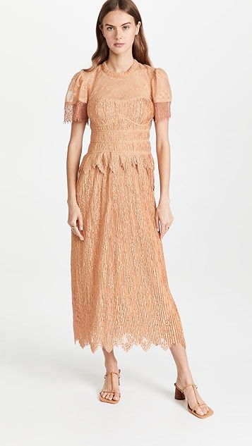 Violetta Flutter Sleeve  Dress | Shopbop