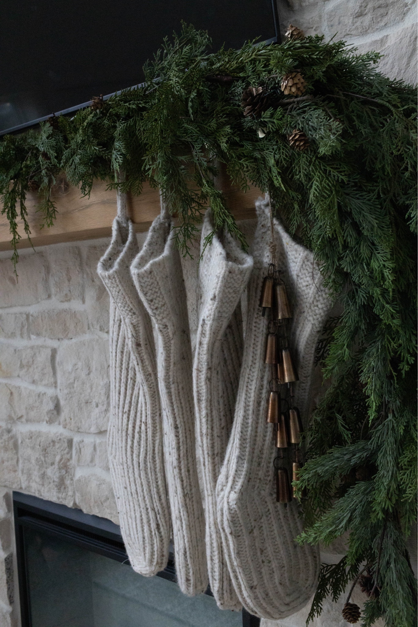 Neutral Christmas decor, stockings 

#LTKSeasonal #LTKhome #LTKHoliday