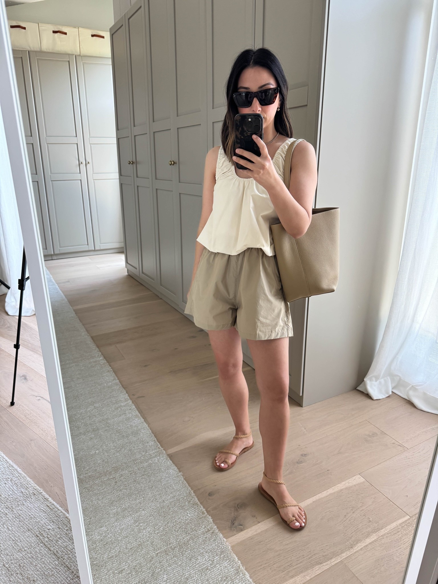 Easy summer outfit idea when it’s really hot - reach for poplin!

Zara tank small
Mikoh shorts 2
Ancient green sandals 35
The Row bag medium
Minnow sweater small
Dorsey James necklace 15”
Electric Picks earrings

summer outfits, summer style, petite style

#LTKmomlife #LTKootd #LTKPetite
