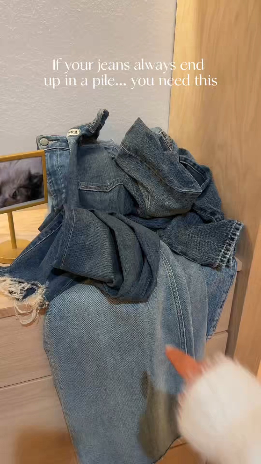 Pulling out one pair of jeans shouldn't destroy the entire stack. 👖 These organizers keep every pair separated and easy to grab, so your closet actually stays organized after you get dressed.

#amazonfinds #organizationhacks #closetorganization #homefinds #amazonmusthaves