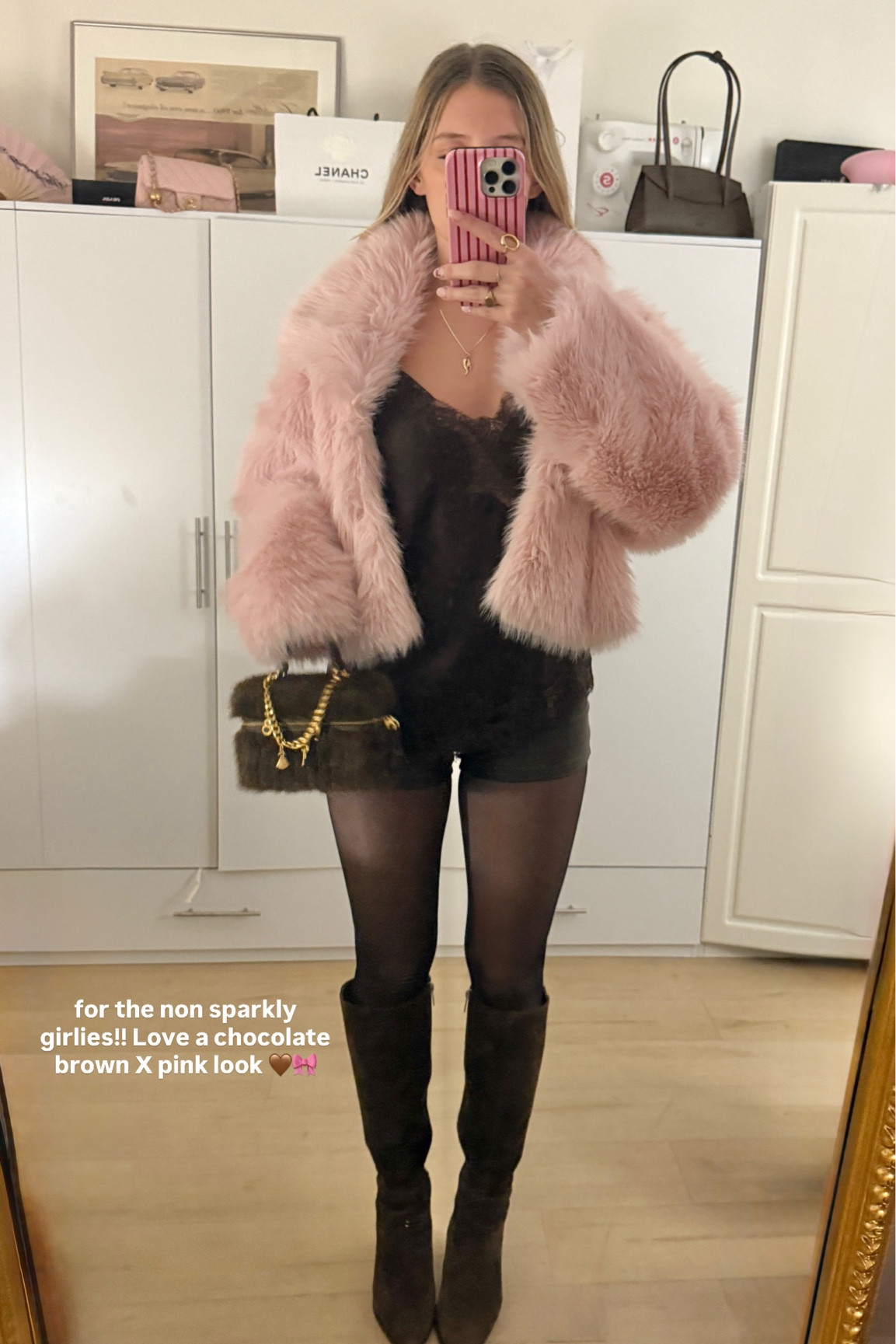 NYE outfit inspo!🎀🤎✨ #nye #chocolatebrownpink

#LTKootd #LTKHoliday