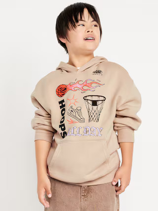 Favorite Fleece Oversized Graphic Fleece Pullover Hoodie for Boys | Old Navy | Old Navy (US)