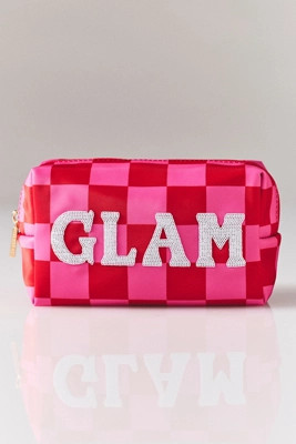 Shiraleah Cara Checkered Glam Zip Pouch | Anthropologie (US)
