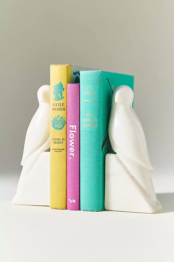 Marble Bird Bookends | Anthropologie (US)