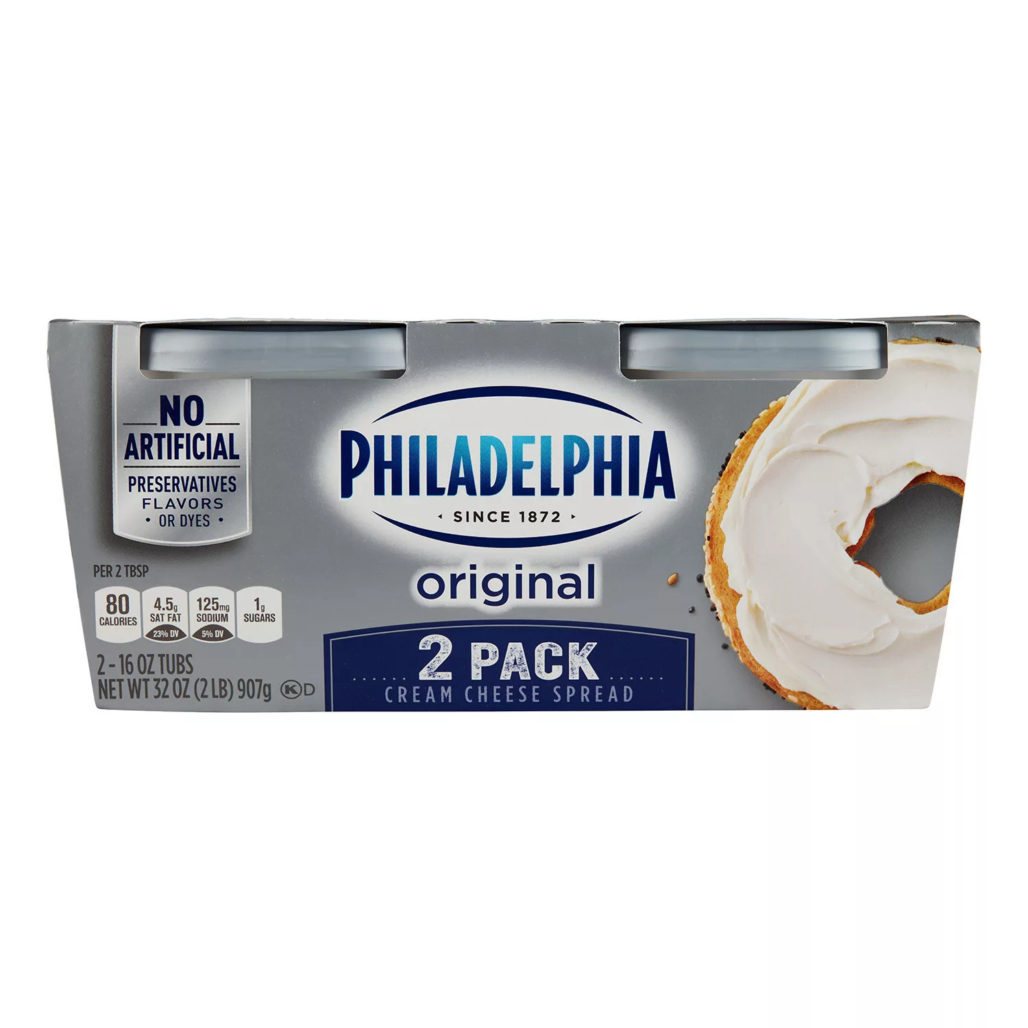 Philadelphia Original Cream Cheese Spread, 16 oz., 2 pk. | Sam's Club