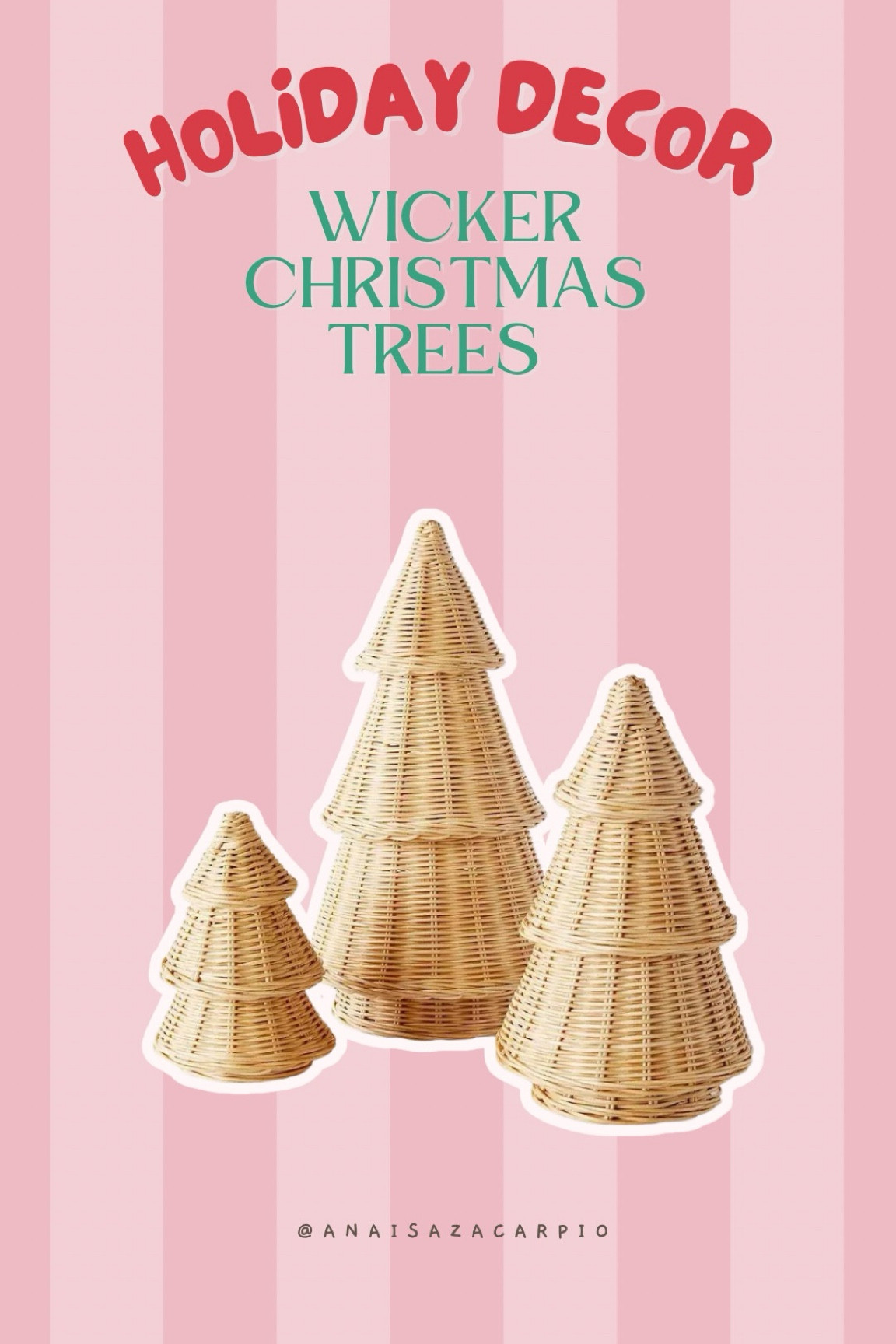 Wicker Christmas Trees on sale!! 

#LTKHome