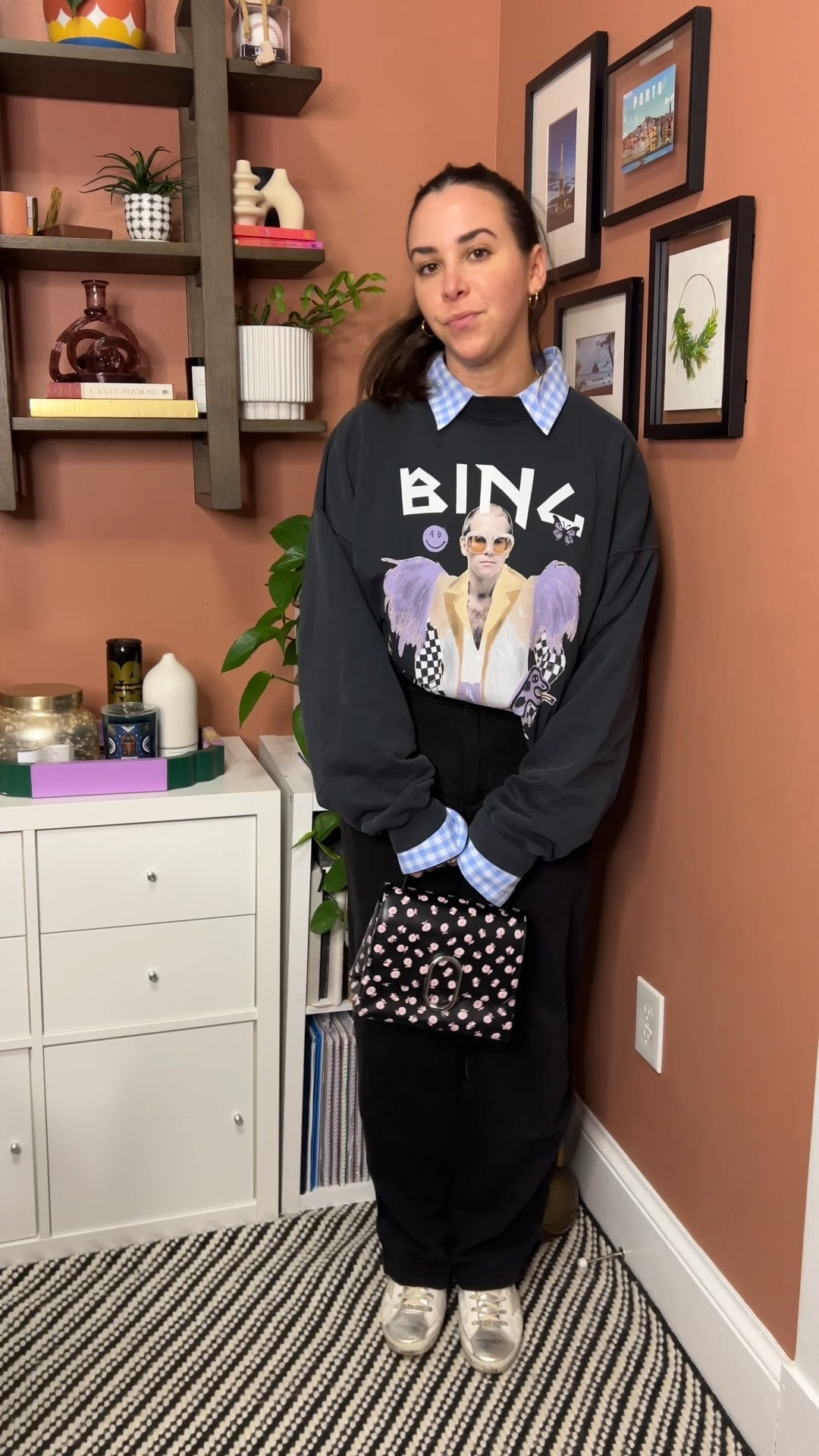 pattern mixing. casual style. outfit. dinner outfit. anine bing. vince. phillip lim. golden goose. favorite daughter. style. 

 

#LTKWatchNow #LTKSaleAlert #LTKItBag