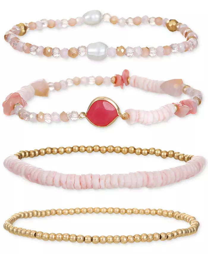 4-Pc. Set Mixed Bead Stretch Bracelets, Created for Macy's | Macys (US)