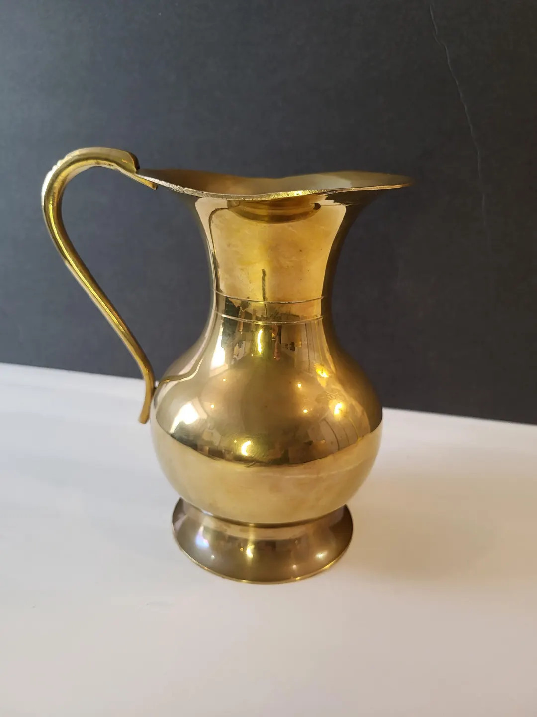 Vintage Brass Pitcher/vase - Etsy | Etsy (US)