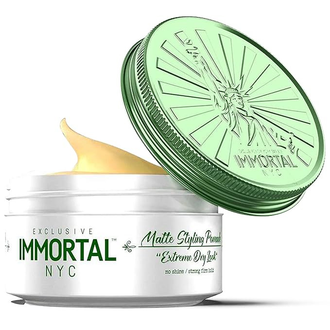 Immortal NYC Matte Styling Extreme Dry Look Pomade - 7 out of 9 Holding Ability, Matte Finish - A... | Amazon (US)